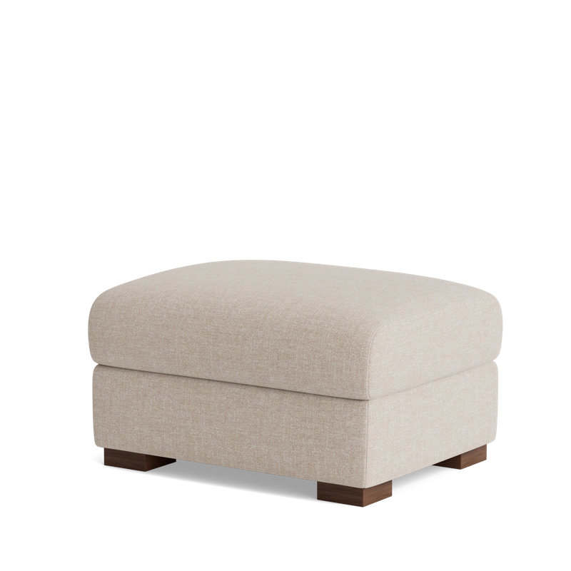 Catalina Ottoman, Performance Weave - Natural