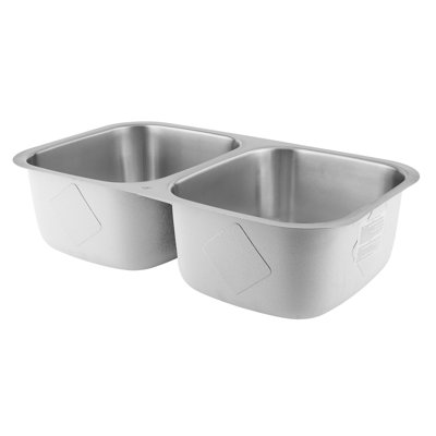 32.25'' L Double Bowl Stainless Steel Kitchen Sink