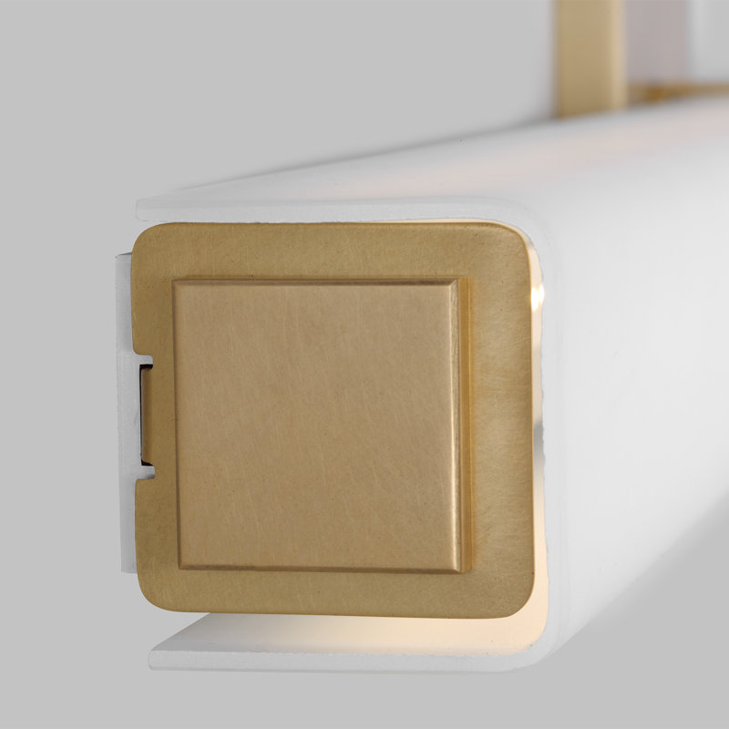 Milan 1 - Light LED Bath Bar, Natural Brass