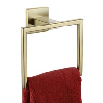 PHIMINNEX Gold Hand Towel Rack，Bath Towel Ring Brushed Brass Hand