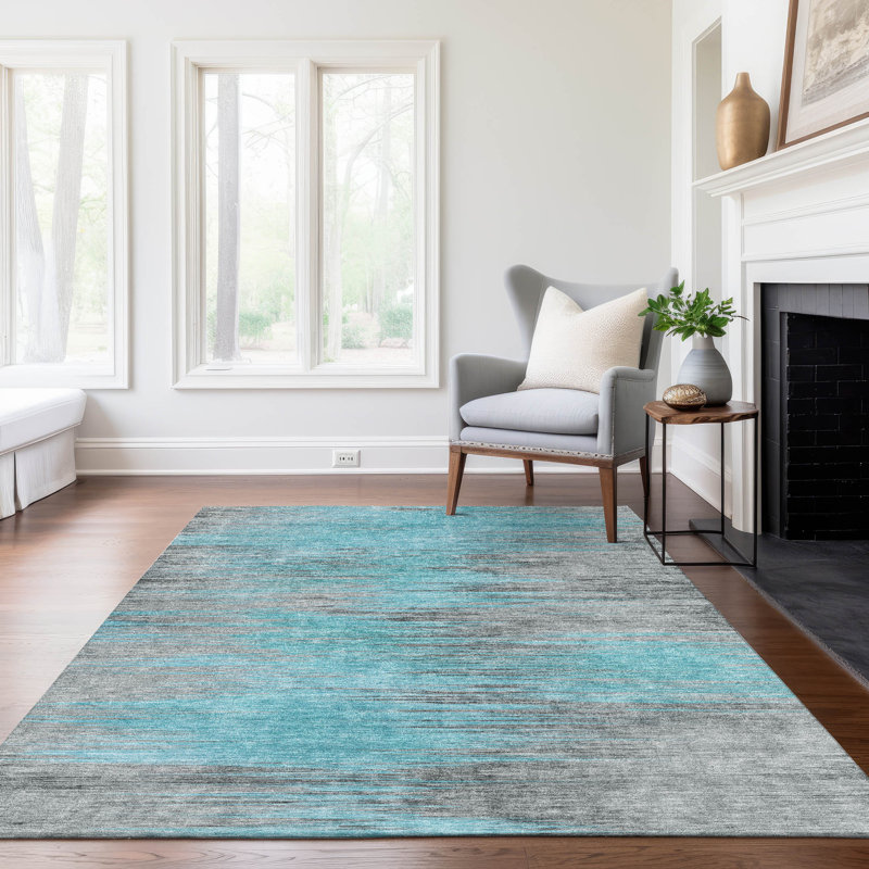 Malchow Washable Abstract Indoor / Outdoor Rug, Rectangle 5' x 7'6"