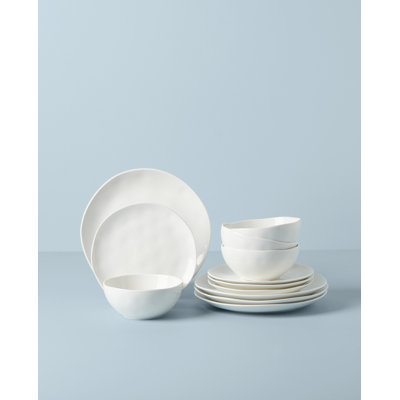 Bay Colors Blue Bay Colors 12-Piece Dinnerware Set