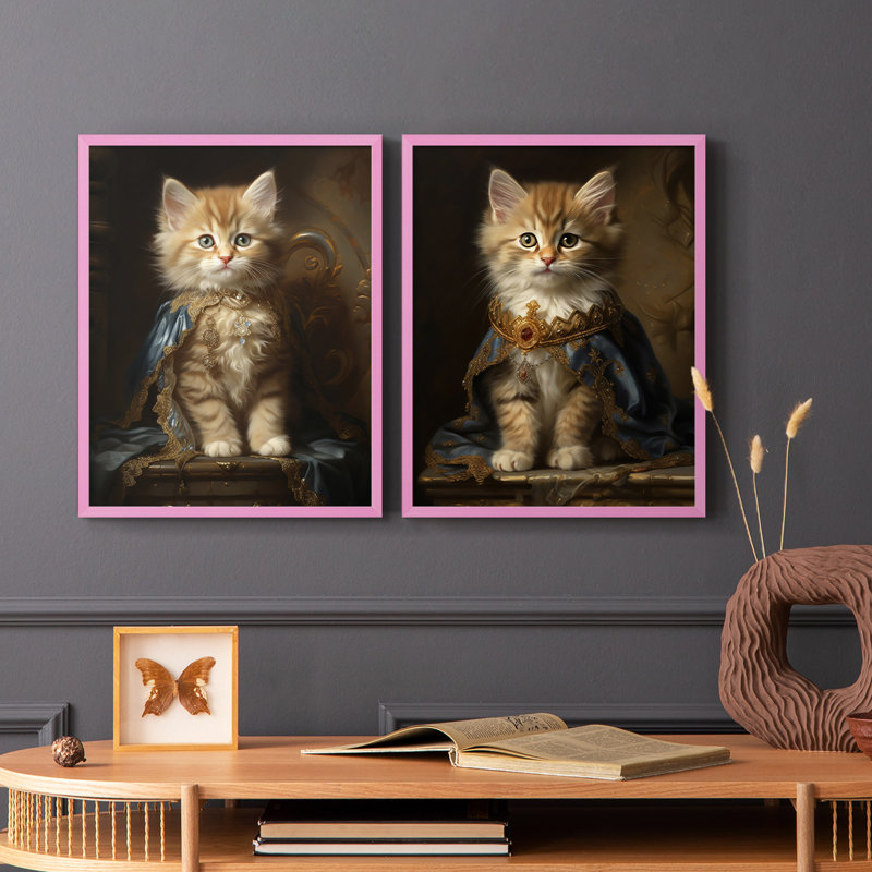 ANIMALS Series CXCII - reproduction encadrée de qualité supérieure - prête à être accrochée - aucun clou requis - aucun clou requis