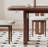 Brown Rectangular Solid Dining Table For Dining Room/Kitchen-985421938