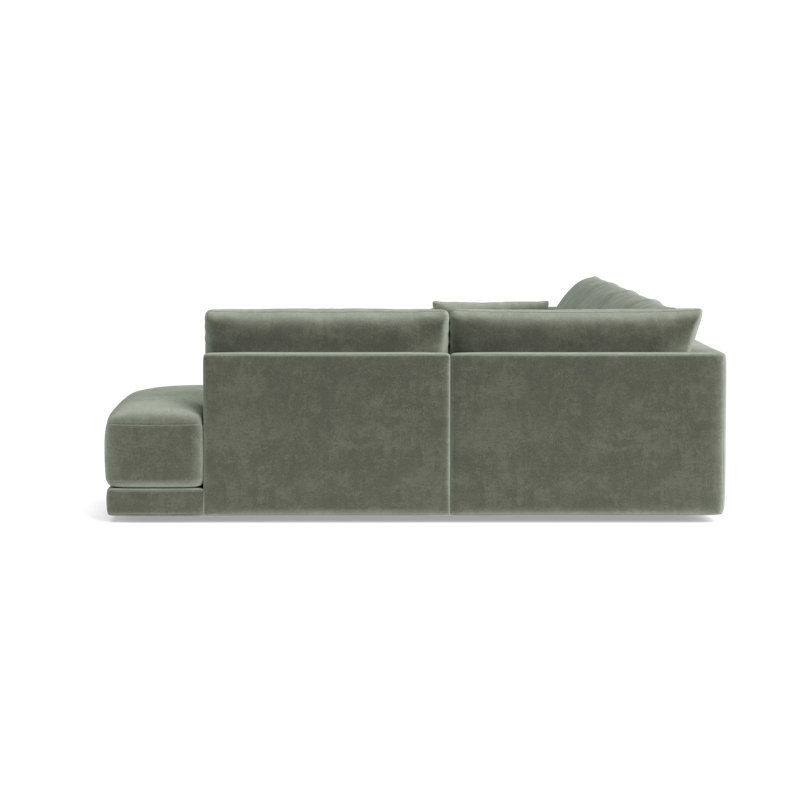 Eva Modular Sectional, Velvet - Sage, Right Hand Facing