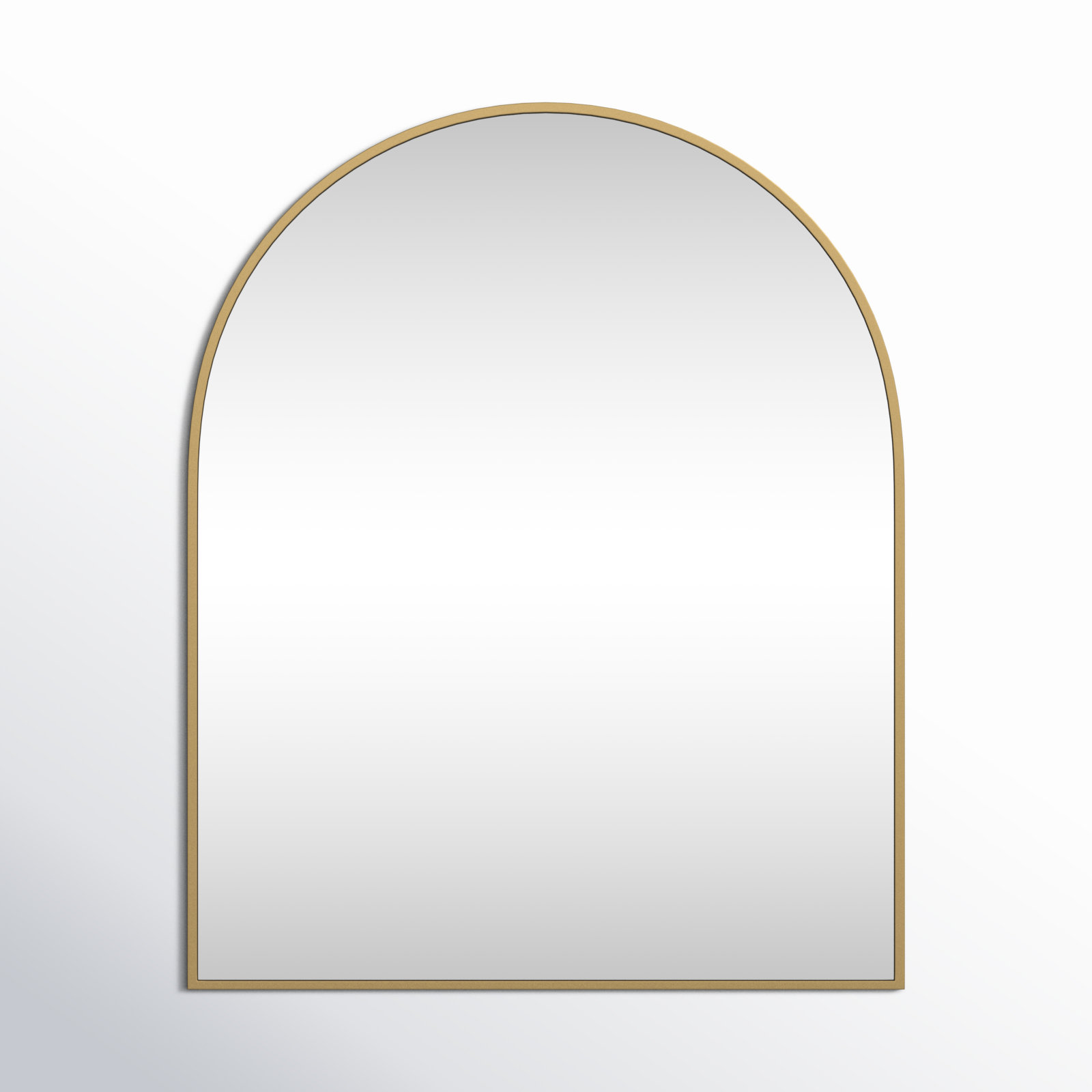 Sabine Metal Arch Wall Mirror, Brass, 30" x 27"