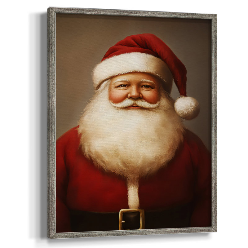 «Christmas Holiday Art», série 2, reproduction encadrée CCVI - bois massif, H 30 po x l 24 po