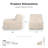 Cathryn Faux Fur Foam Modular Compressed Armless Chair-1400427292
