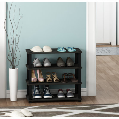 9 Pair Stackable Shoe Rack