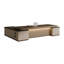Bureau de direction 94,49 "moderne en forme de L brun minimaliste-1052998177