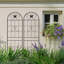 Paquet de 2 treillis de jardin en métal antirouille pour plantes grimpantes support de fleurs extérieur noir-580617263