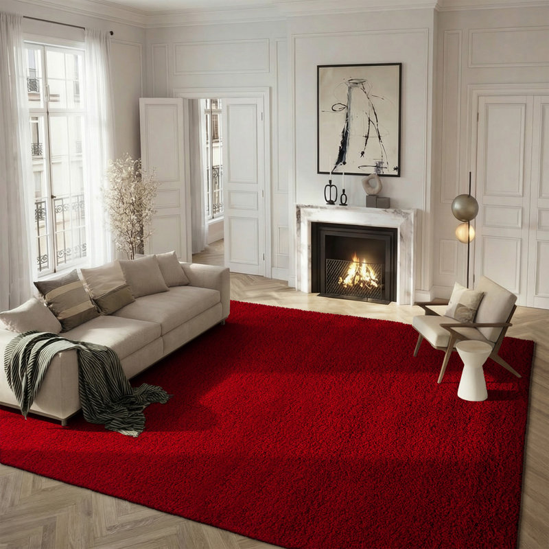 Vandoren Santa Monica Shag Performance Solid Color Rug, Rectangle 8' x 10'