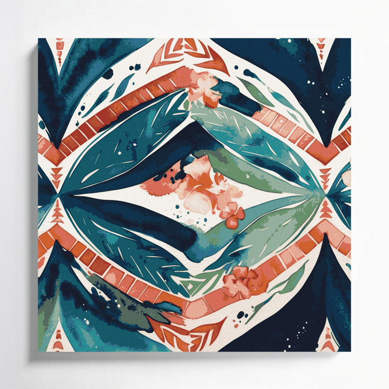 Art mural sur toile hawaïen, H 12 po x l 12 po