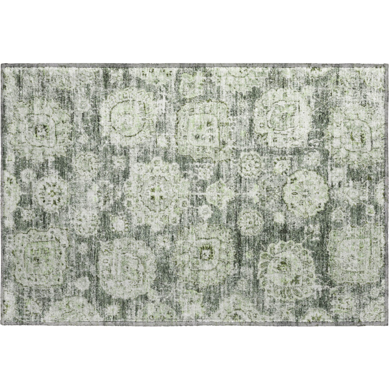 Tapis aloès Cerrito lavable à la machine de qualité supérieure, Rectangle 1 pi 8 po x 2 pi 6 po