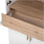 Grand garde-manger arqué de 71 po avec tablettes de porte, armoire de rangement de style campagnard avec tablettes ouvertes et réglables, tiroir caché et porte vitrée, armoire de cuisine, salle à manger, blanc