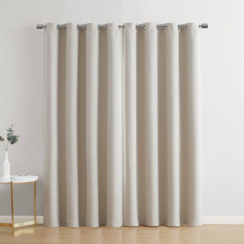 Rideau à œillets Bethany, L 52 po x L 90 po, Beige