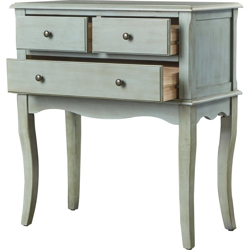 Diors 73.66cm W Bedside Table, Antique Teal