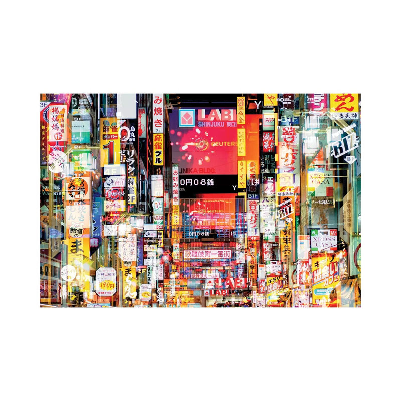 Shinjuku Signs by Philippe Hugonnard - Wrapped Canvas Gallery-Wrapped Canvas Giclée, 20.32 cm H x 30.48 cm W