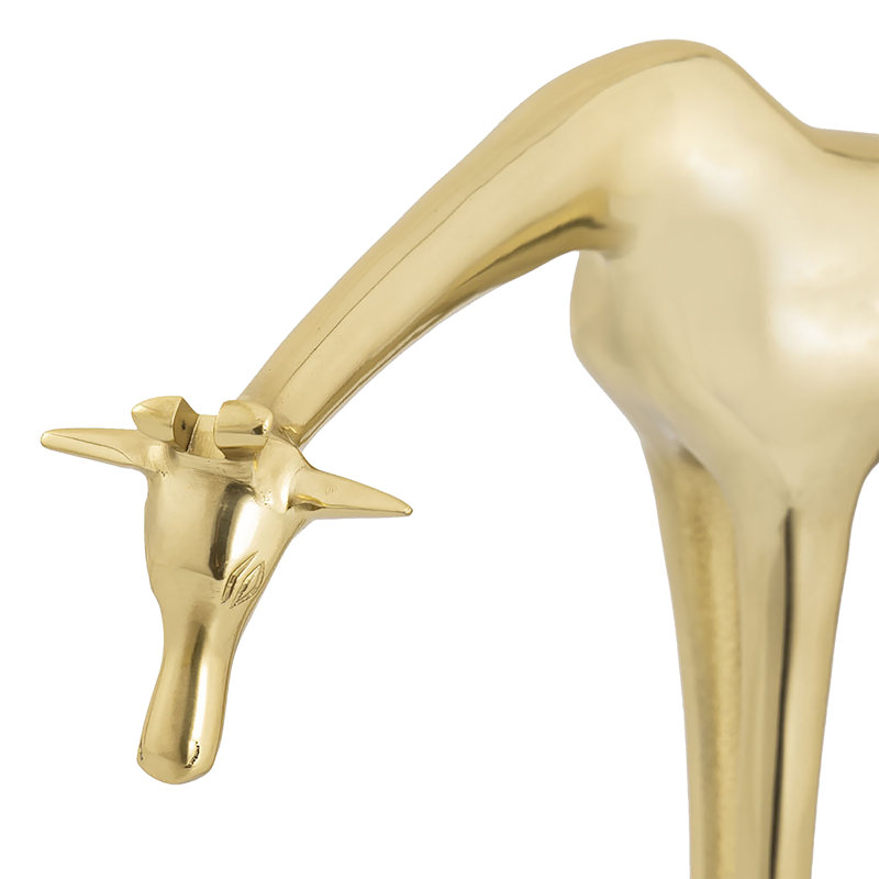 Brass Giraffe Sculpture - Small