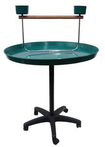Support en oiseau vert