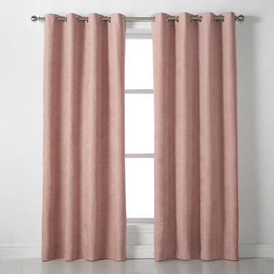 Nalaiyah Velvet Chenille Eyelet Room Darkening Curtains
