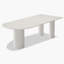 Table de salle à manger rectangulaire en pierre de luxe italienne-629775380
