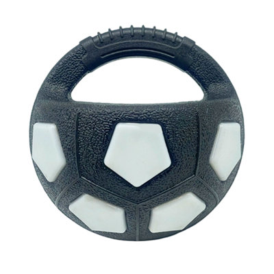football soccer Pet Dog Football Shape Toy Rubber Squeaky Suitable Interactive Pet Toy For Water Play Training  Outdoor Games