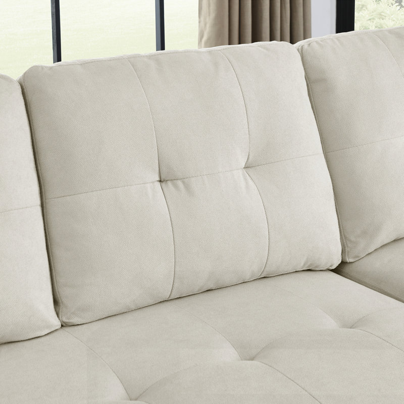 Canapé-lit modulaire réversible 78,5 po, Beige