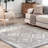 Joslyn Traditional Tiled Performance Gray/Blue Rug-1768986655