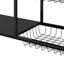 Kitchen floor multi-layer household multifunctional black storage rack-1184679632