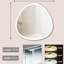 32 po Miroir de salle de bain avec fonction brouillard, cadre gris acier, miroir à DEL à cadre à intensité variable et moderne, pour un bain confortable