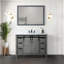 Meuble-lavabo gris cendre 48 po X P 22 po D, ensemble de comptoir et robinet en marbre de culture-121773455-121773462