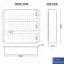 Pre-Rinse Basket with Stainless Steel Slides | Stainless Steel Scrap Basket For Commercial Sinks | 20 in. x 20 in. x 3-1/2 in.