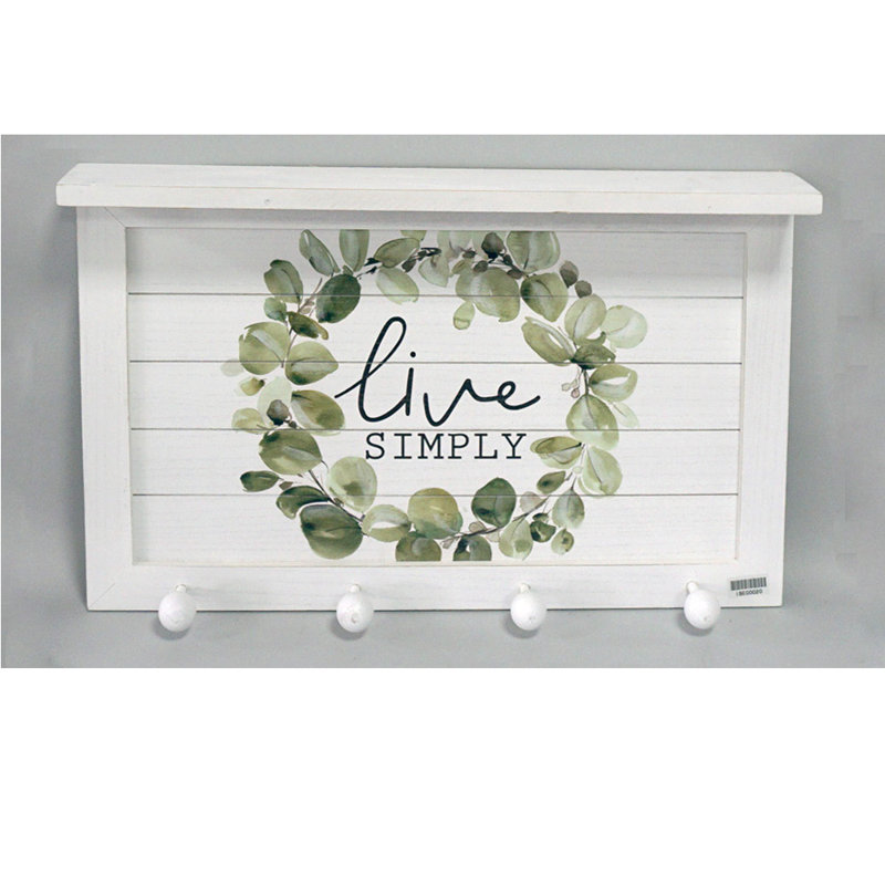 Bartonsville 26.63'' W Manufactured Wood Storage Rack