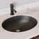 DeerValley Symmetry 18" X 15" Oval Vitreous China Undermount Bathroom Sink with Overflow