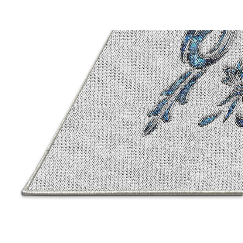 Tapis décoratif grise Iglesias, Rectangle 8 pi x 12 pi