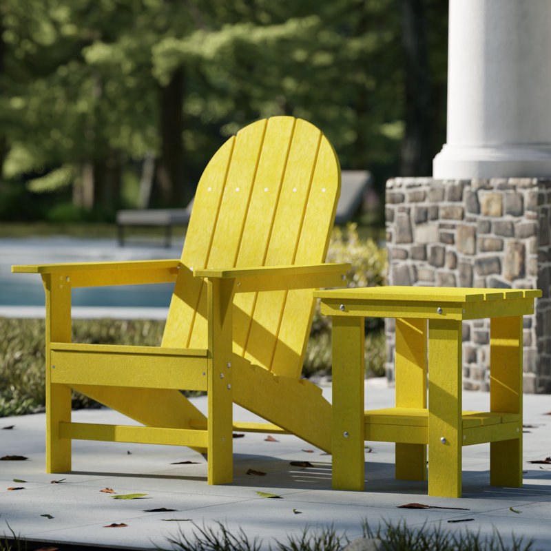 Freedom Traditional Adirondack Chair, Lemon Yellow