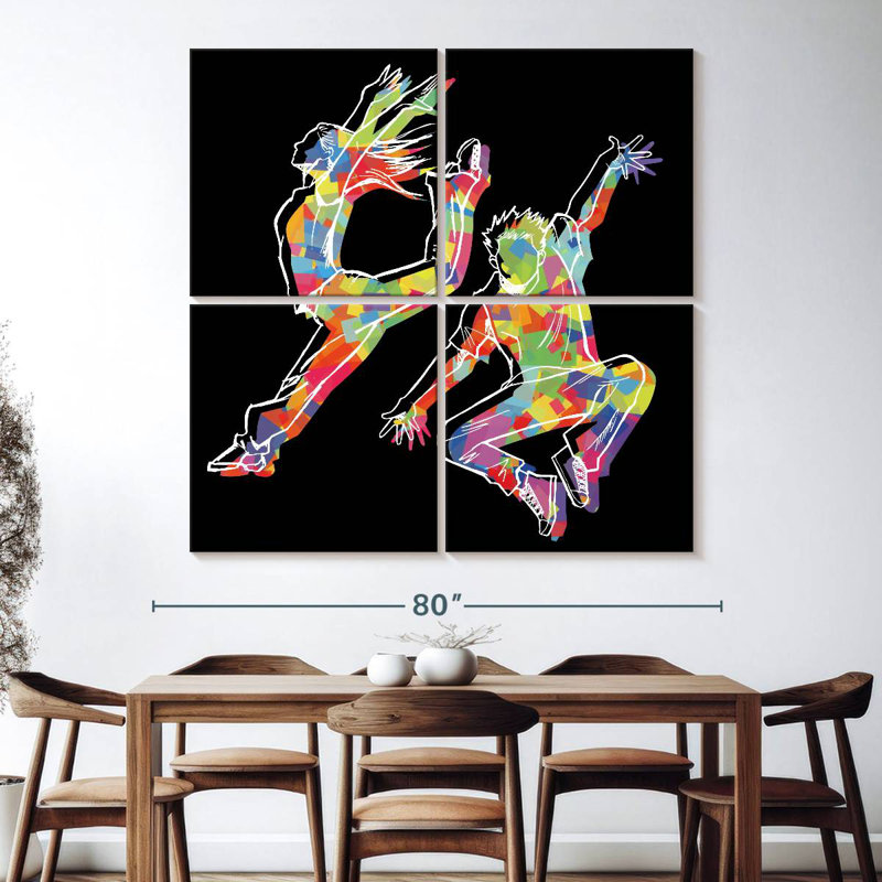 Enn Street Dancers, H 74 po x l 74 po