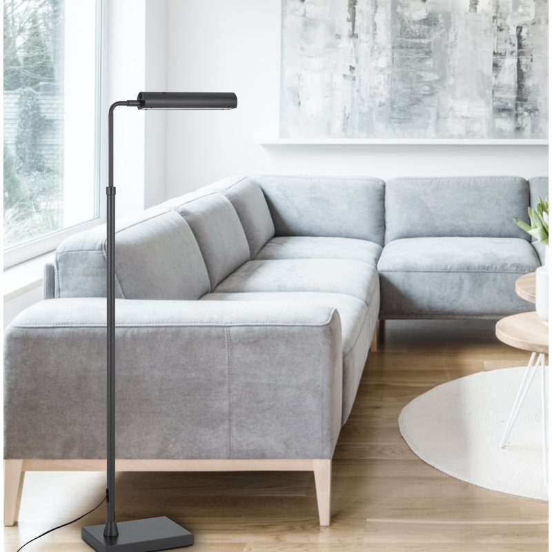 Anarita 58'' LED Task Floor Lamp, Black