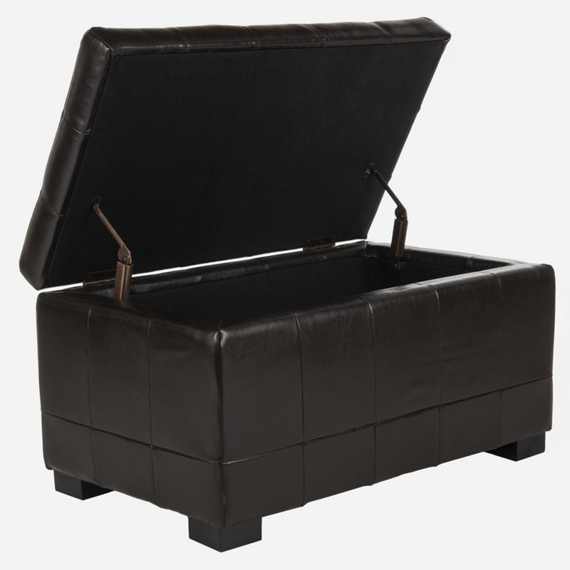 Petit banc de rangement Manhattan, Brun