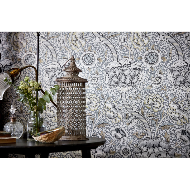 Wandle Wallpaper, Gray/Stone