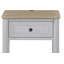 Table de chevet en bois de ciment et sable Dana Heights avec port USB