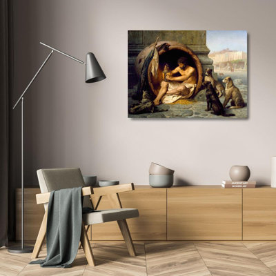 "Diogenes" by  Jean-Léon Gérôme - Gallery Wrap Canvas Wall Art