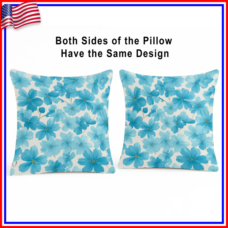 Coussin Floral, 20 po x 20 po
