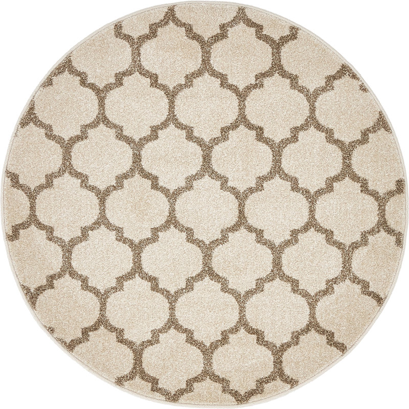 Molly Geometric Indoor Rug, Round 3'1"