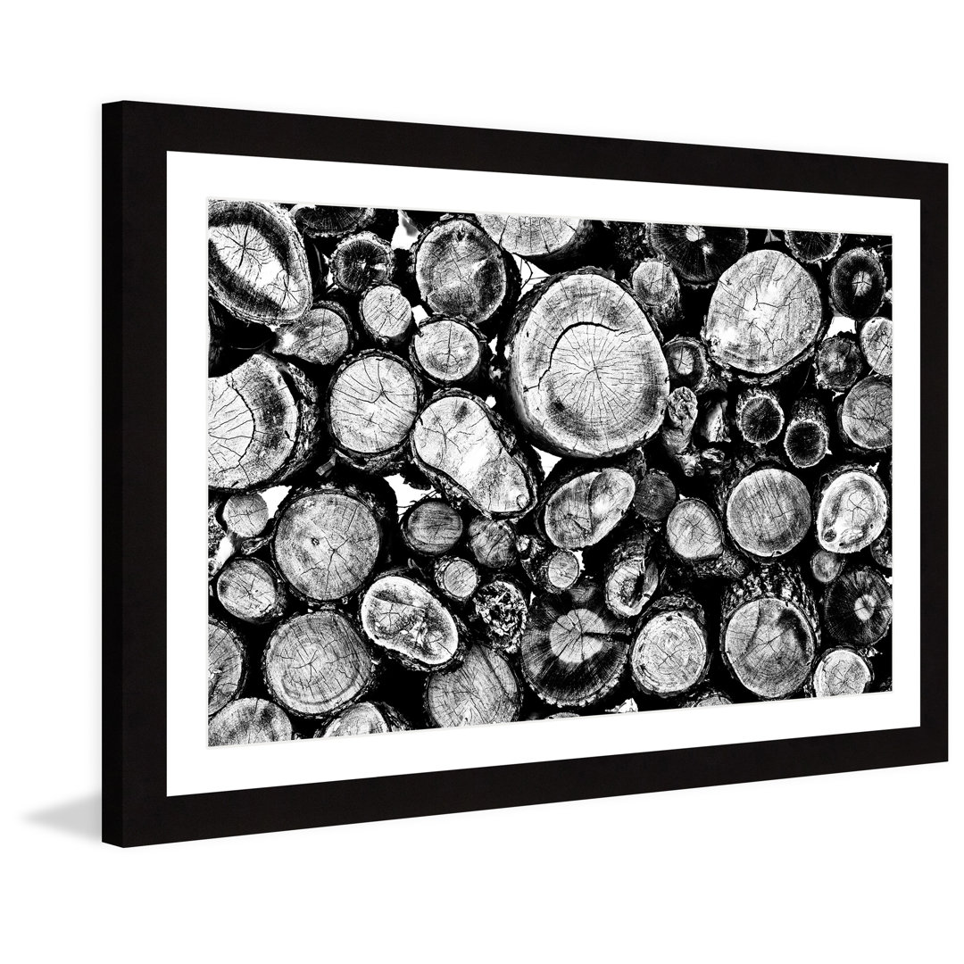 Mccallister Log Stack' Framed Painting Print Union Rustic 