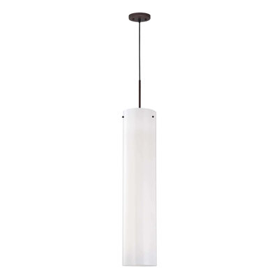 Mini-luminaire suspendu d'intérieur en bronze antique à 3 lumières avec abat-jour cylindrique en acrylique blanc Jannon