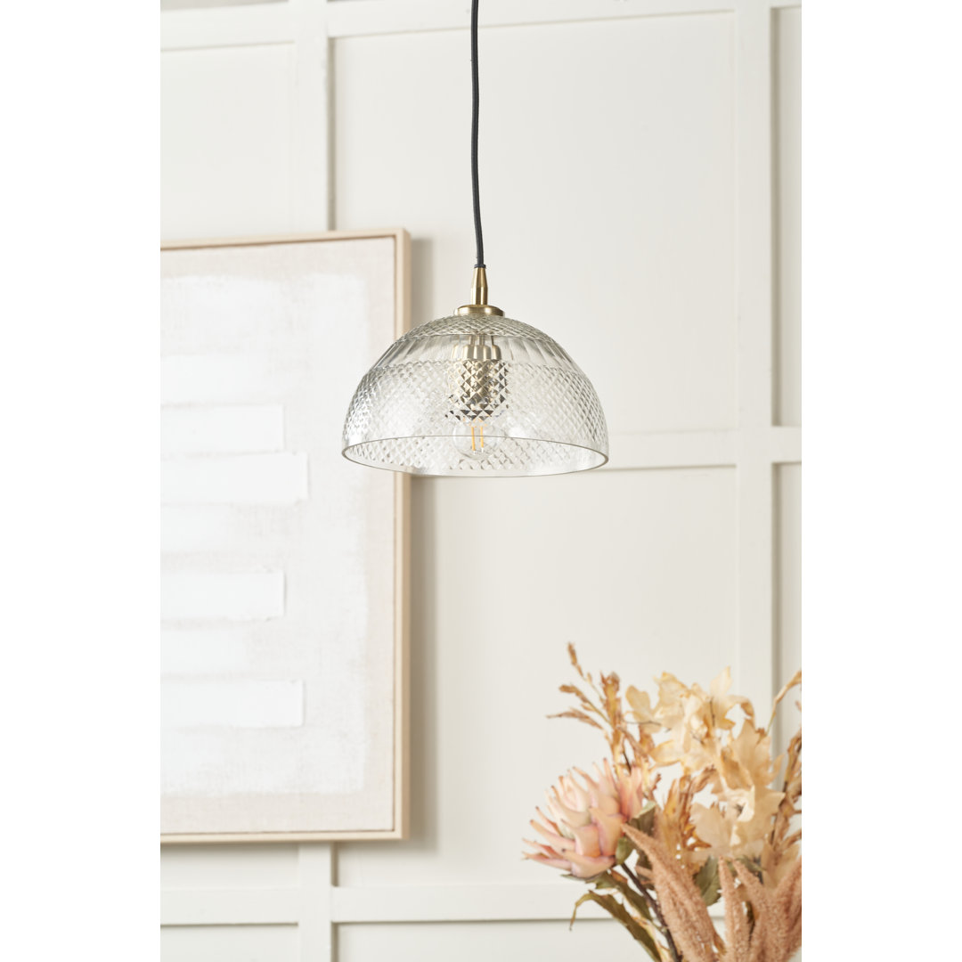 Henrik 1 - Light Antique Brass Bowl Pendant