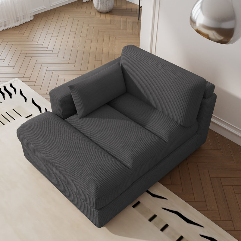 Bentura Chaise Lounge, Left Hand Facing, Grey