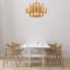 Lustre transitionnel 12 feuilles à 3 niveaux-29552705